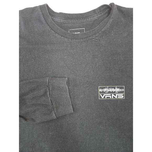 Vans Black Long Sleeve T-Shirt X-Large Made In Mexico - Picture 4 of 8